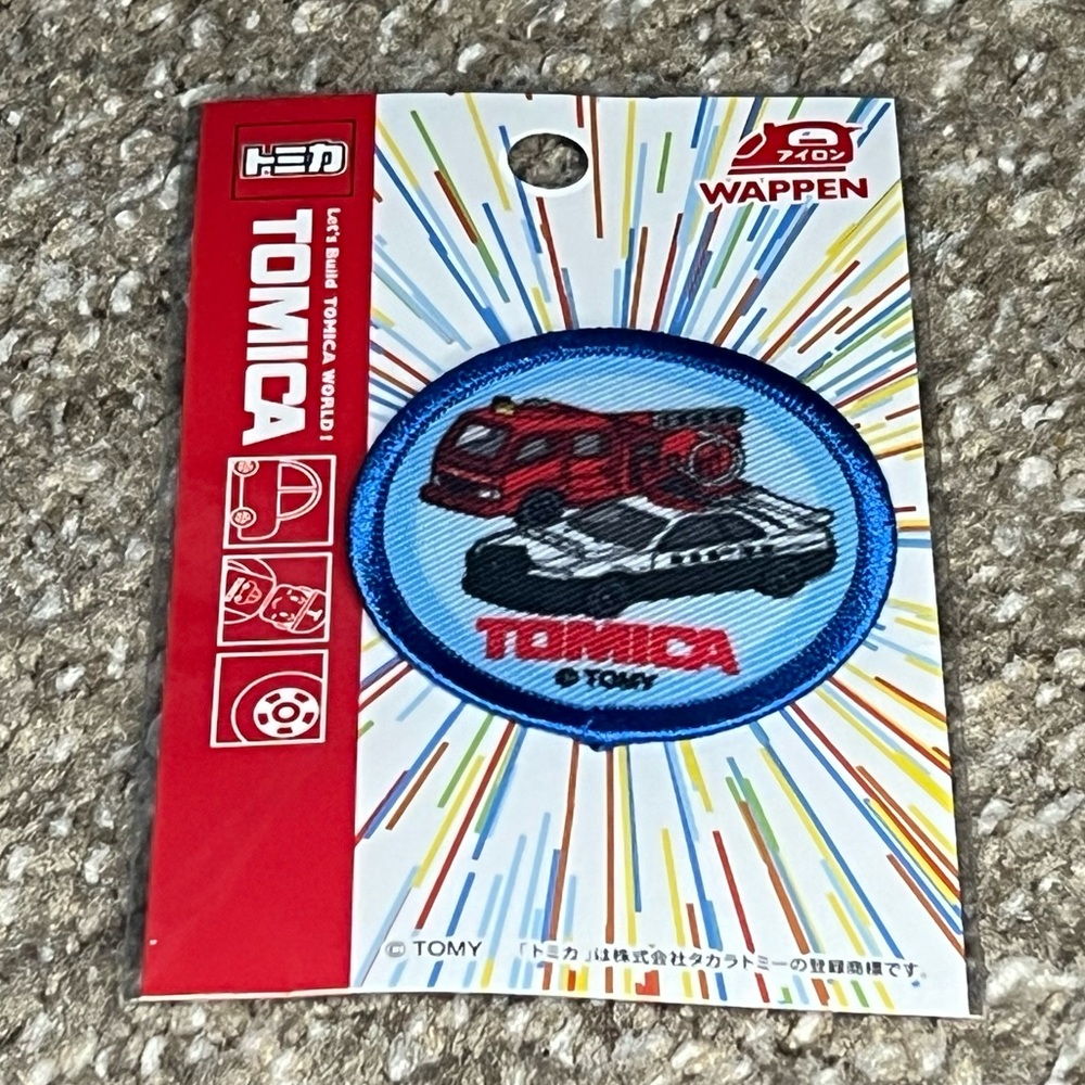 Tomica Iron-On Patch Wappen Emergency Vehicles Police Fire Truck Japan Exclusive